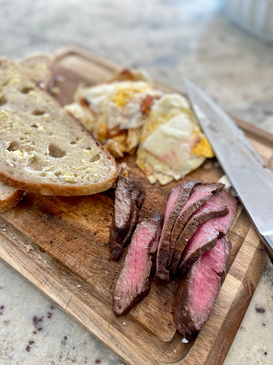Leftover Steak & Egg Breakfast Sandwich