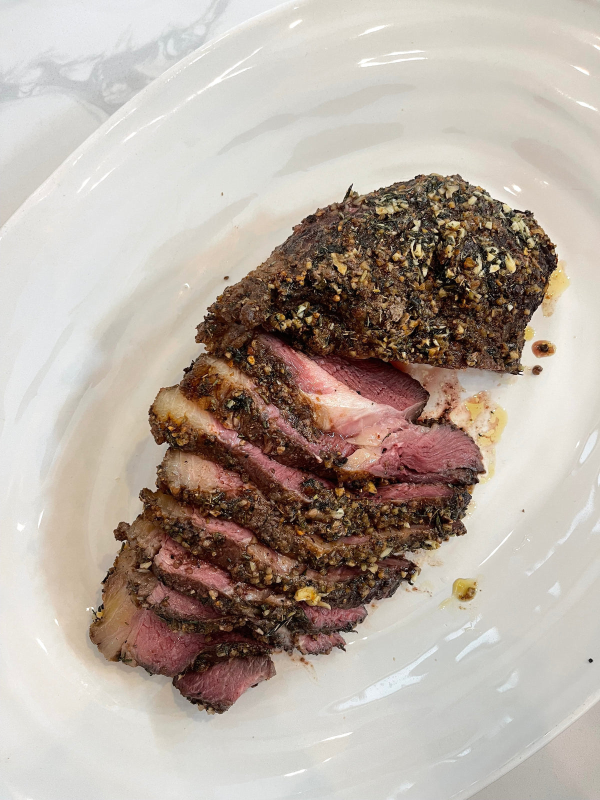 Herb-Crusted Sirloin Tip Roast