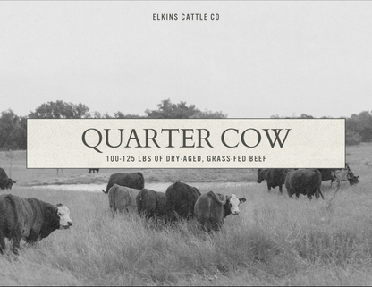 Grass-Fed & Finished Angus Quarter Cow