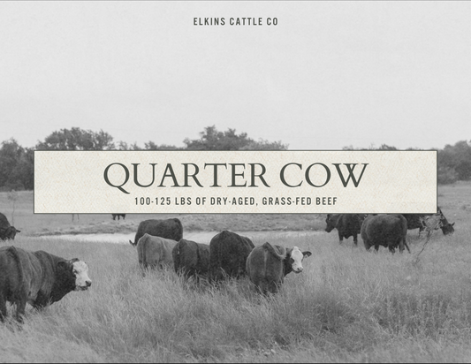 Grass-Fed & Finished Angus Quarter Cow