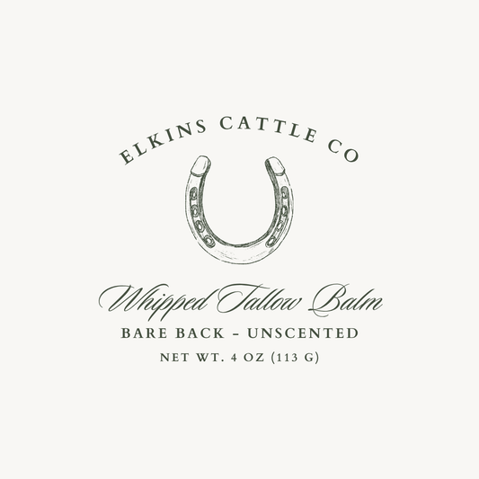 Bare Back - Unscented Tallow Balm 4 oz