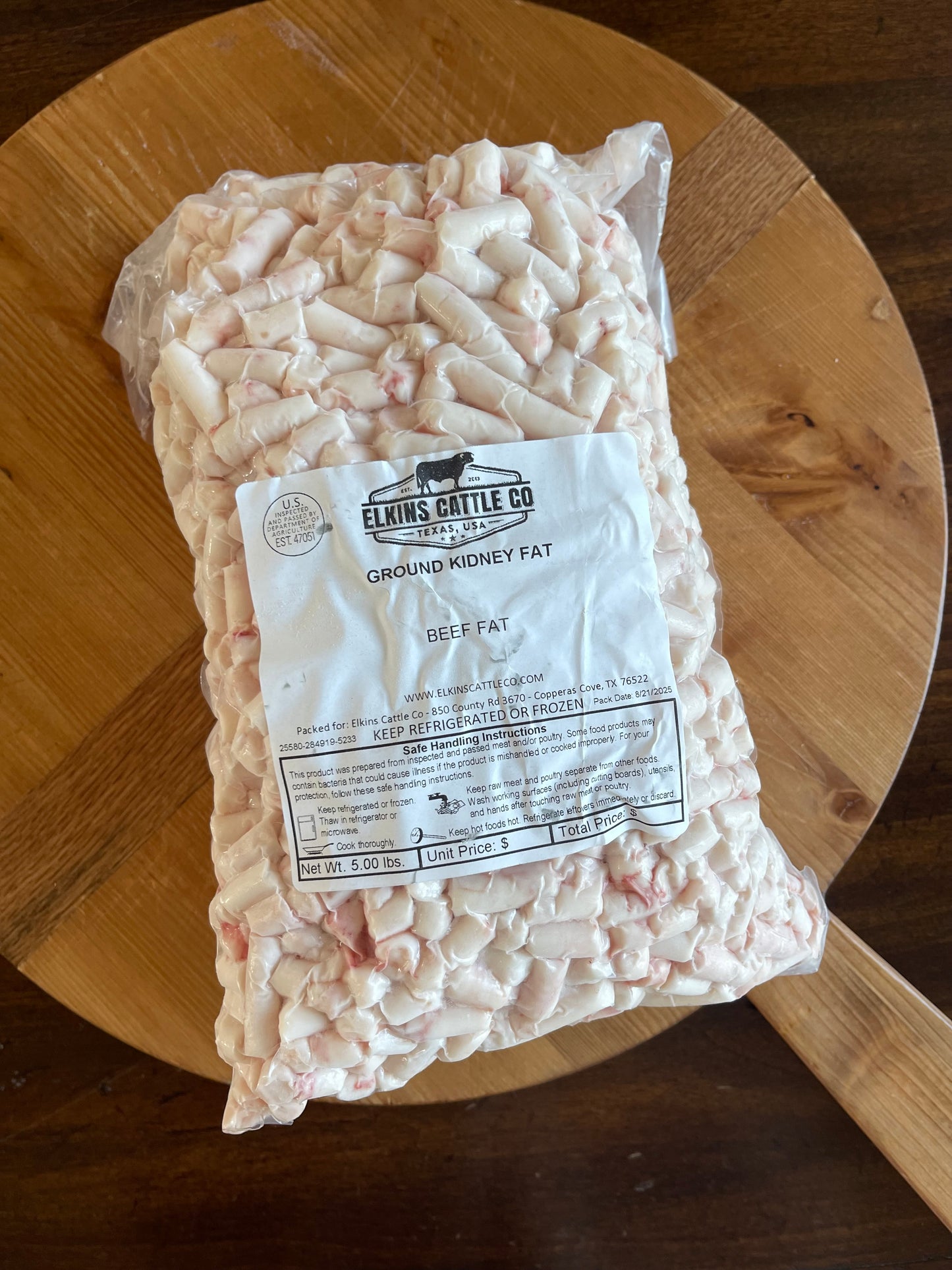 Grass-Fed Beef Kidney Suet