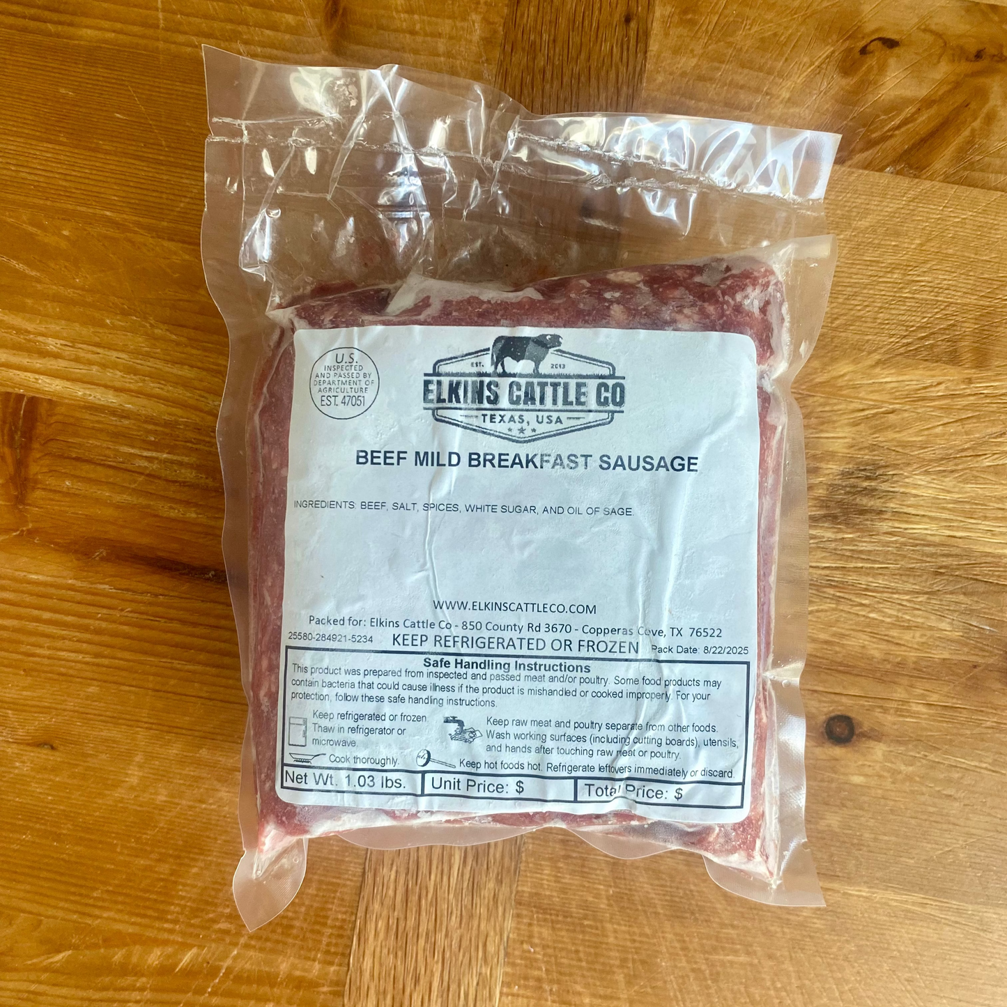 Mild Breakfast Sausage