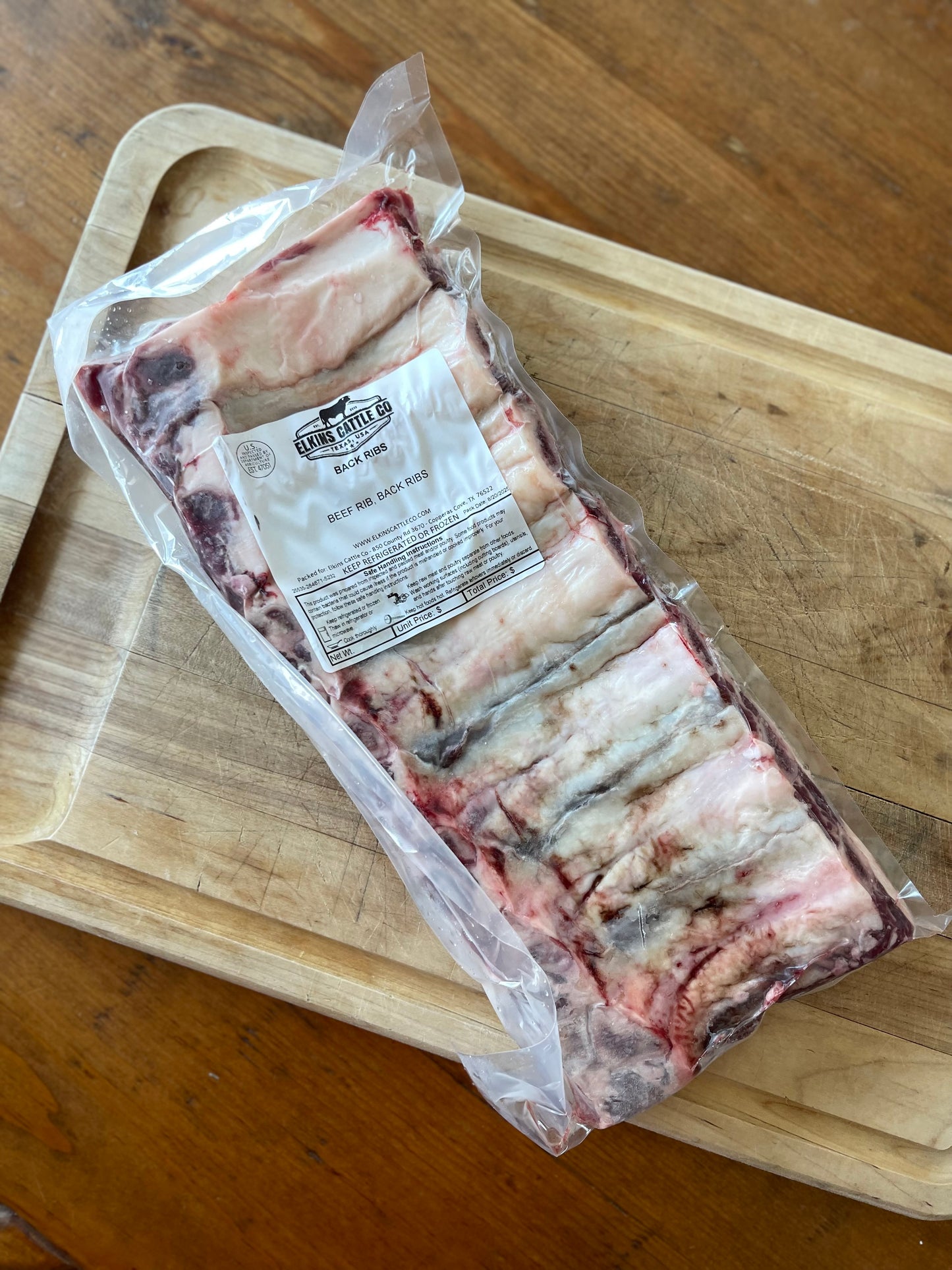 Grass-Fed Beef Back Ribs - Full Rack