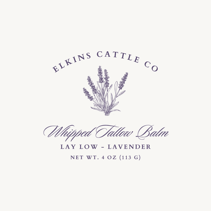Lay Low- Lavender Tallow Balm 4 oz