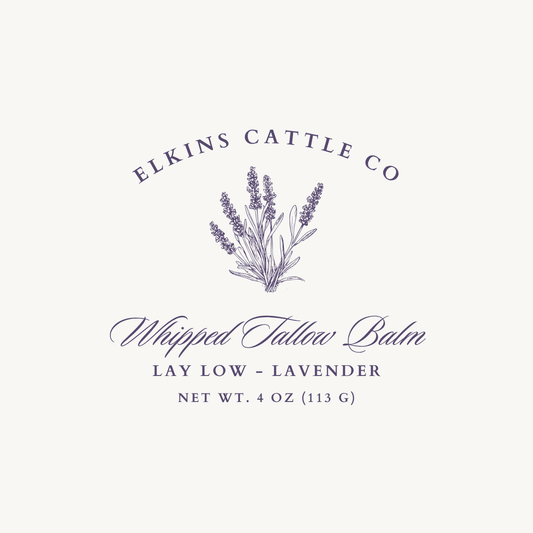 Lay Low- Lavender Tallow Balm 4 oz