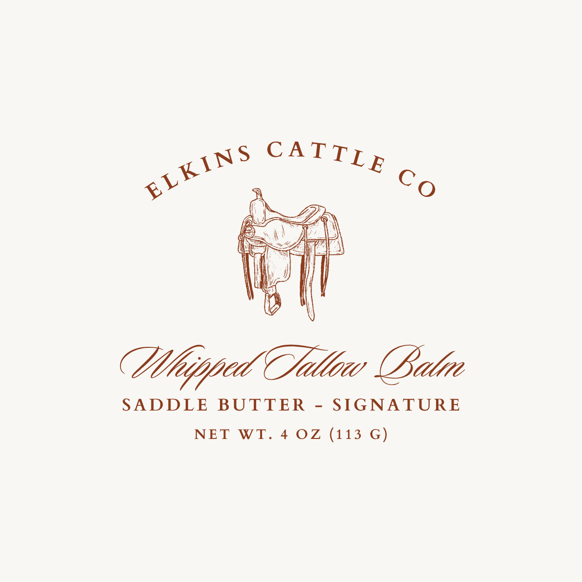 Saddle Butter Tallow Balm 4 oz